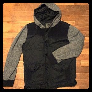 Multi Tone Zip Up Jacket (Blue)